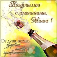 Открытка с хорошим поздравлением с днем Миши