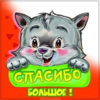 Открытка с надписью большое спасибо
