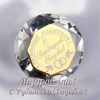 Открытка с рубиновой свадьбой родителям от детей