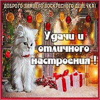Открытка с воскресеньем зимним