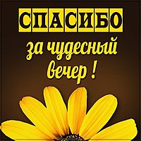 Открытка спасибо за чудесный вечер
