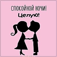 Открытка спокойной ночи мужчине целую красивая