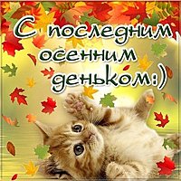 Последний день осени прикольная картинка