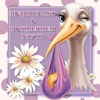 Поздравляю с рождением внука бабушке открытка