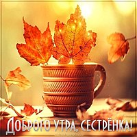 Пожелание доброго утра сестренке с открыткой