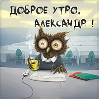 Прикольная картинка доброе утро Александр