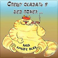 Прикольная открытка для Аллы