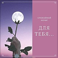 Романтическая картинка спокойной ночи любимой девушке