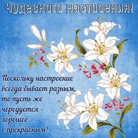 С чудесным настроением 