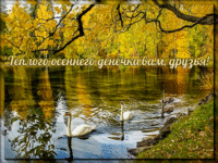 Тёплого осеннего денёчка