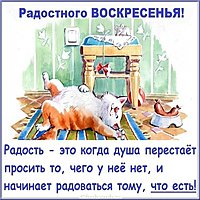 Веселая картинка про воскресенье с надписями