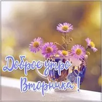 Бесплатная открытка с утром вторника