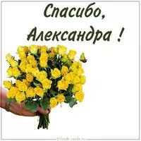 Картинка Александра спасибо