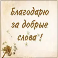 Картинка благодарю за добрые слова