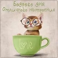 Картинка бодрого дня и отличного настроения