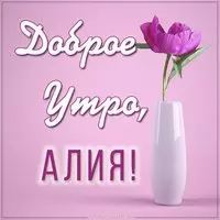 Картинка доброе утро Алия