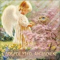 Картинка доброе утро ангелочек девушке