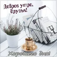 Картинка доброе утро друзья и хорошего дня
