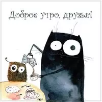 Картинка доброе утро друзья прикольная с юмором