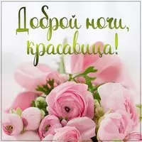 Картинка доброй ночи красавица