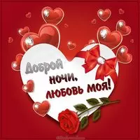 Картинка доброй ночи любовь моя