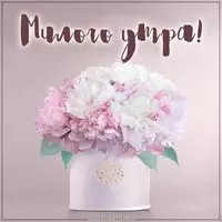 Картинка милого утра с надписью