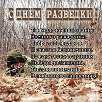 Картинка на день разведки с поздравлением