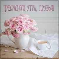 Картинка прекрасного утра друзья