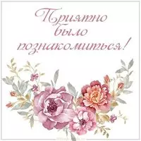 Картинка приятно было познакомиться