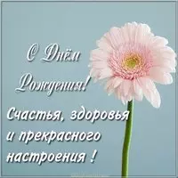 Картинка с днем рождения с цветами и пожеланием