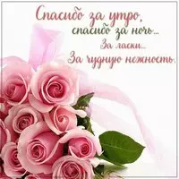Картинка с надписью спасибо за ночь