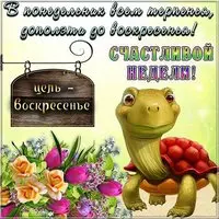 Картинка с понедельником и удачной недели смешная