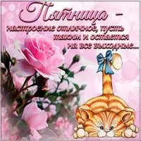 Картинка с пятницей красивая с надписями