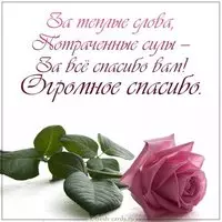 Картинка со словами спасибо