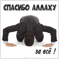 Картинка спасибо аллаху за все