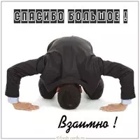 Картинка спасибо большое взаимно