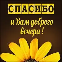 Картинка спасибо и вам доброго вечера