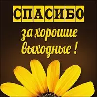 Картинка спасибо за хорошие выходные