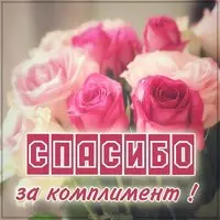 Картинка спасибо за комплимент женщине