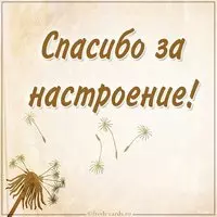 Картинка спасибо за настроение