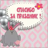 Картинка спасибо за праздник красивая