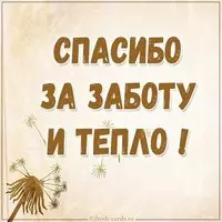 Картинка спасибо за заботу и тепло