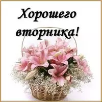 Красивая электронная открытка хорошего вторника