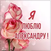 Красивая картинка я люблю Александру