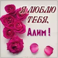 Красивая картинка я люблю тебя Алим
