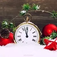 Макет новогодней открытки