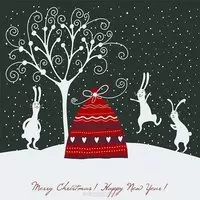 Необычная новогодняя открытка
