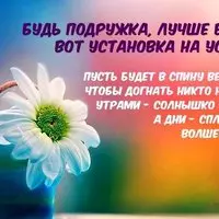 Открытка с ромашкой — будь, подружка, лучше всех