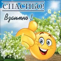 Открытка благодарю взаимно
