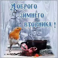 Открытка доброго зимнего вторника
